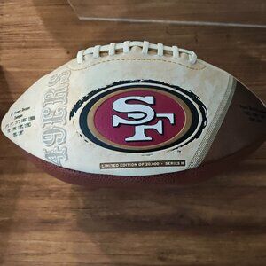 San Francisco 49ers Limited Edition Series M football.